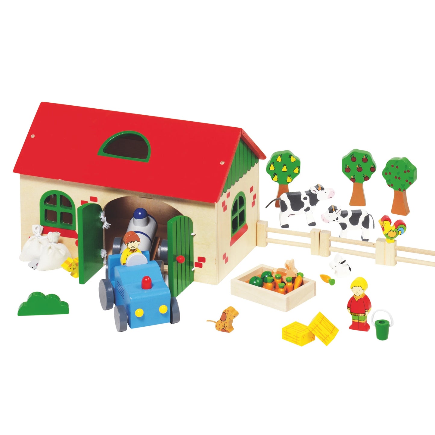 Détail de la finition d'une ferme en bois massif durable de la marque Goki