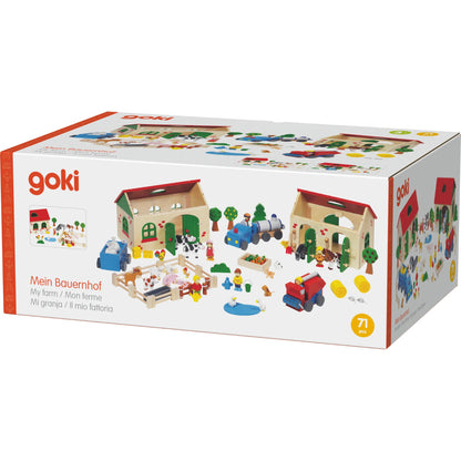 Ensemble complet ferme en bois 71 pièces pour un jeu créatif et durable